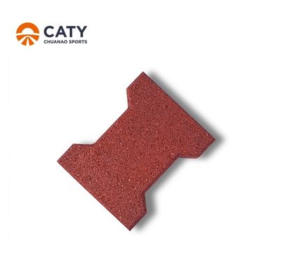 Pavimentadores de ossos de cão não tóxicos Anti-UV, resistentes a choques, chapas de pavimentação de borracha reciclada
