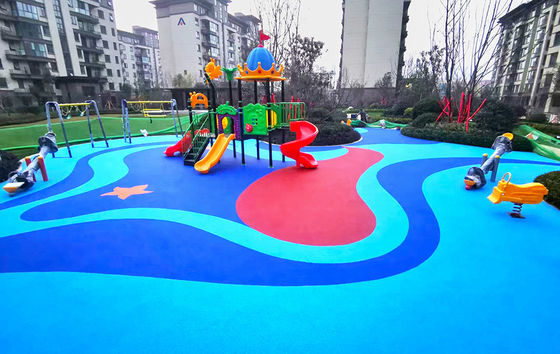 Piso de borracha antiderrapante EPDM com multicolores resistentes aos raios UV