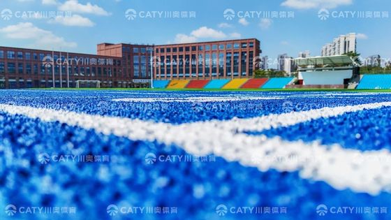 Grânulos de borracha EPDM azul Resistência a intempéries Boa absorção de choques para pista de corrida