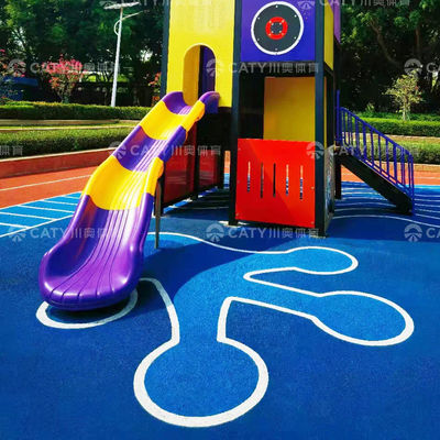 Granulados de borracha EPDM coloridos e resistentes aos raios UV para pista de corrida Parques de diversões Área residencial e trilhas de fitness