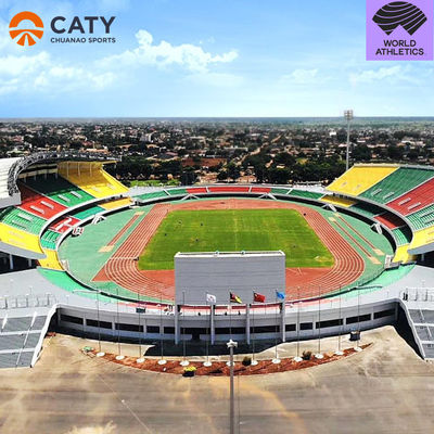 Sistema de sanduíches da IAAF Pista de corrida semi-prefabricada Materiais de pista e campo atlético Granulados de borracha EPDM para superfície de playground