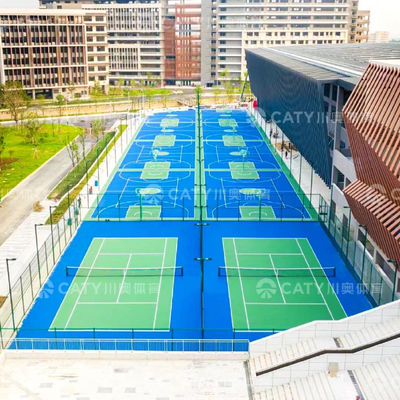 Campo de acrílico elástico e absorvente de choques para basquete voleibol badminton pickleball futebol campo de tênis