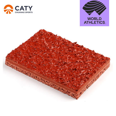 Iaaf aprovado 400m padrão 8 pistas Spray Coated Sandwich Atlético de borracha pista de corrida para campos de esportes