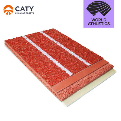 Indoor & Outdoor 8-13mm Spray Coated Sandwich Athletic Rubber Running Track Pistas de Atletismo Piso Pista de Jogging