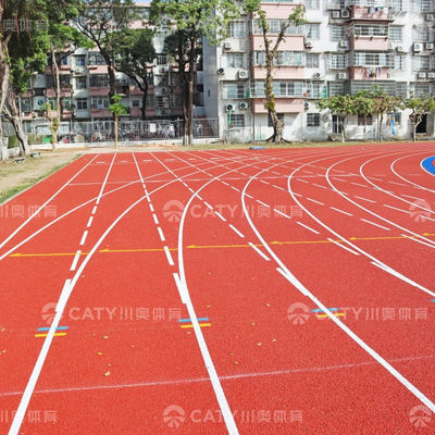Pista de corrida pré-fabricada de borracha aprovada pela IAAF Pistas de tartarão Pista atlética para locais de esportes profissionais
