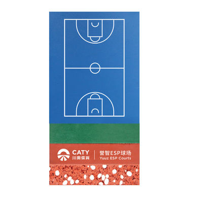Revestimento em silicone PU ecológico Piso desportivo multifuncional para voleibol Basquetebol Badminton em instalações desportivas Clubes desportivos Parques recreativos Área recreativa