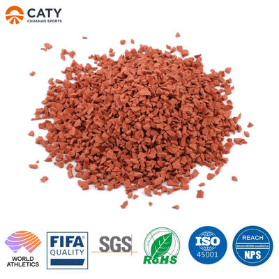 Pista atlética de borracha resistente aos raios UV da IAAF para campos atléticos estádios centros complexo por SBR EPDM material de grânulos de borracha de migalhas