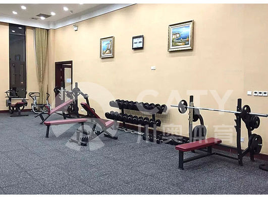 Esporte Crossfit Ginásio tapetes de piso quadrado fitness azulejos de borracha