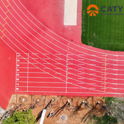 Desportos ao ar livre Instalação de pista de atletismo pré-fabricada Grânulos de borracha colorida