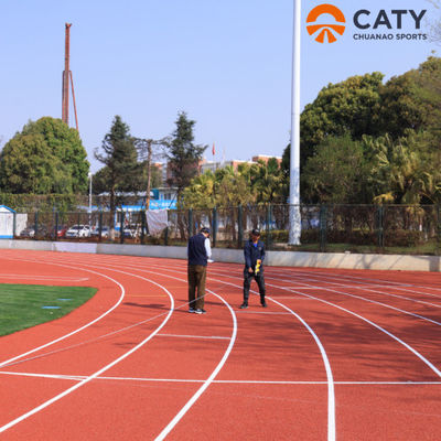 Desportos ao ar livre EPDM de borracha de baixa manutenção Pista de corrida de corrida Grânulos vermelhos de EPDM