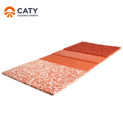Pista atlética de borracha certificada pela IAAF, rolos de borracha EPDM pré-fabricados com instalação de pista desportiva