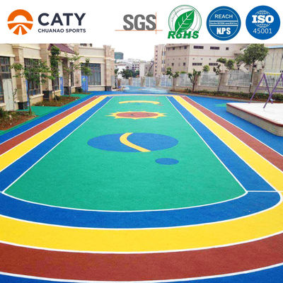 Pista de corrida de borracha de alto desempenho de 400 m Pista atlética para escolas e crianças