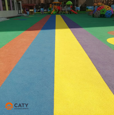 Material de pista de corrida de borracha EPDM Premium, absorvente de choques, resistente a intempéries