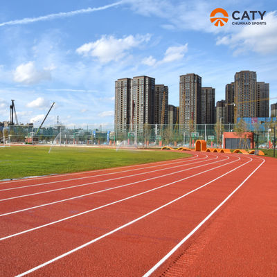 Pista de corrida certificada ASTM para todos os climas Superfície borracha EPDM durável para uso ao ar livre