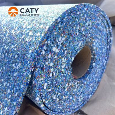 Pista de corrida sem prefabricação sem costura certificada pela IAAF, instalação profissional com durabilidade em todos os climas