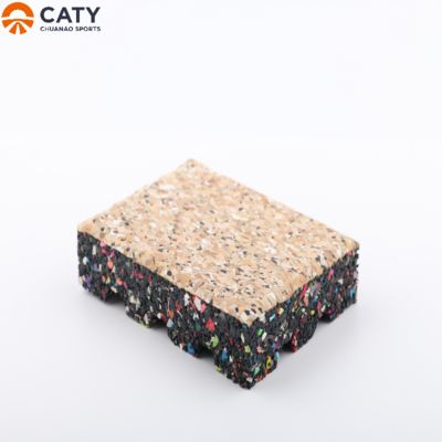 Chapas de borracha premium multicolor, design estético com antiderrapante e absorção de choques para área de ginásio