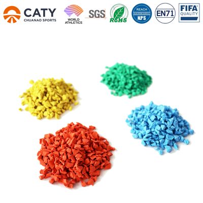 Granulados de EPDM de alta tração para trilhas de fitness. Superfície resistente a impactos para caminhos de bem-estar ao ar livre.