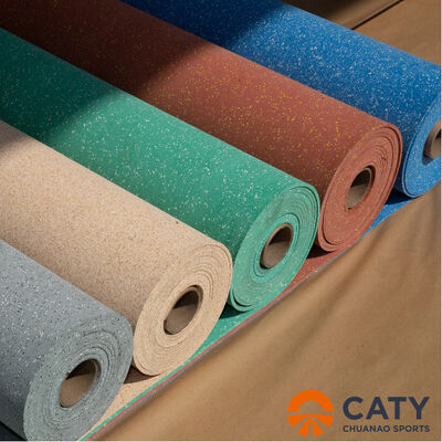 Rolo de borracha EPDM antiderrapante e resistente ao desgaste, garantia de segurança e absorção de ruído para uso comercial