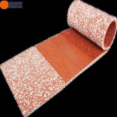 Pista de corrida semi-prefabricada, certificada pela IAAF para instalação profissional rápida.