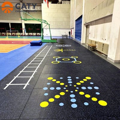 Tapetes de borracha multifuncionais resistentes ao deslizamento e duráveis para uso doméstico e comercial no ginásio