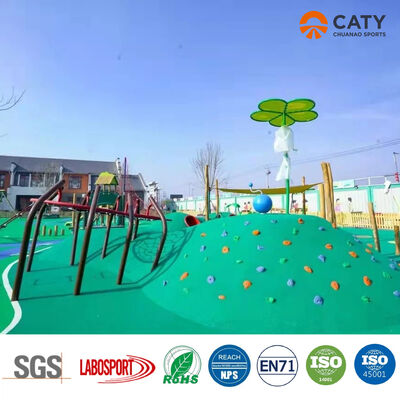 Preço da fábrica Grânulos de borracha verde 1-3mm EPDM para equipamentos de playground para crianças ao ar livre