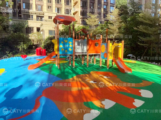 Preço de fábrica EPDM Granula de borracha material de cobertura antiderrapante Parque de jogos 1-4mm espessura 20% conteúdo de borracha EPDM
