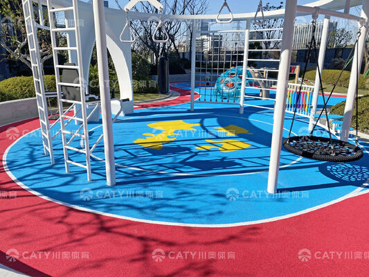Grânulo de borracha resistente UV de EPDM para a proteção contra queda das crianças da superfície do campo de jogos da segurança testada