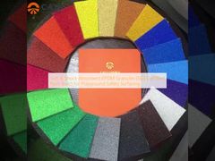 Grânulos de EPDM macios e absorventes de choque (Certificados SGS não tóxicos) para revestimentos de segurança para parques infantis